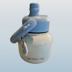 Lili Pink & Yoi Blue and White Stainless Steel Double Walls Water Bottle